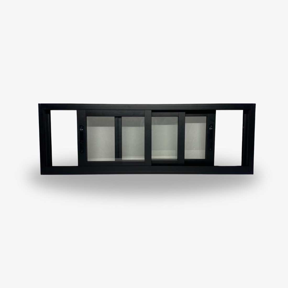 Janela de Correr Três Folhas - Preta Linha Suprema