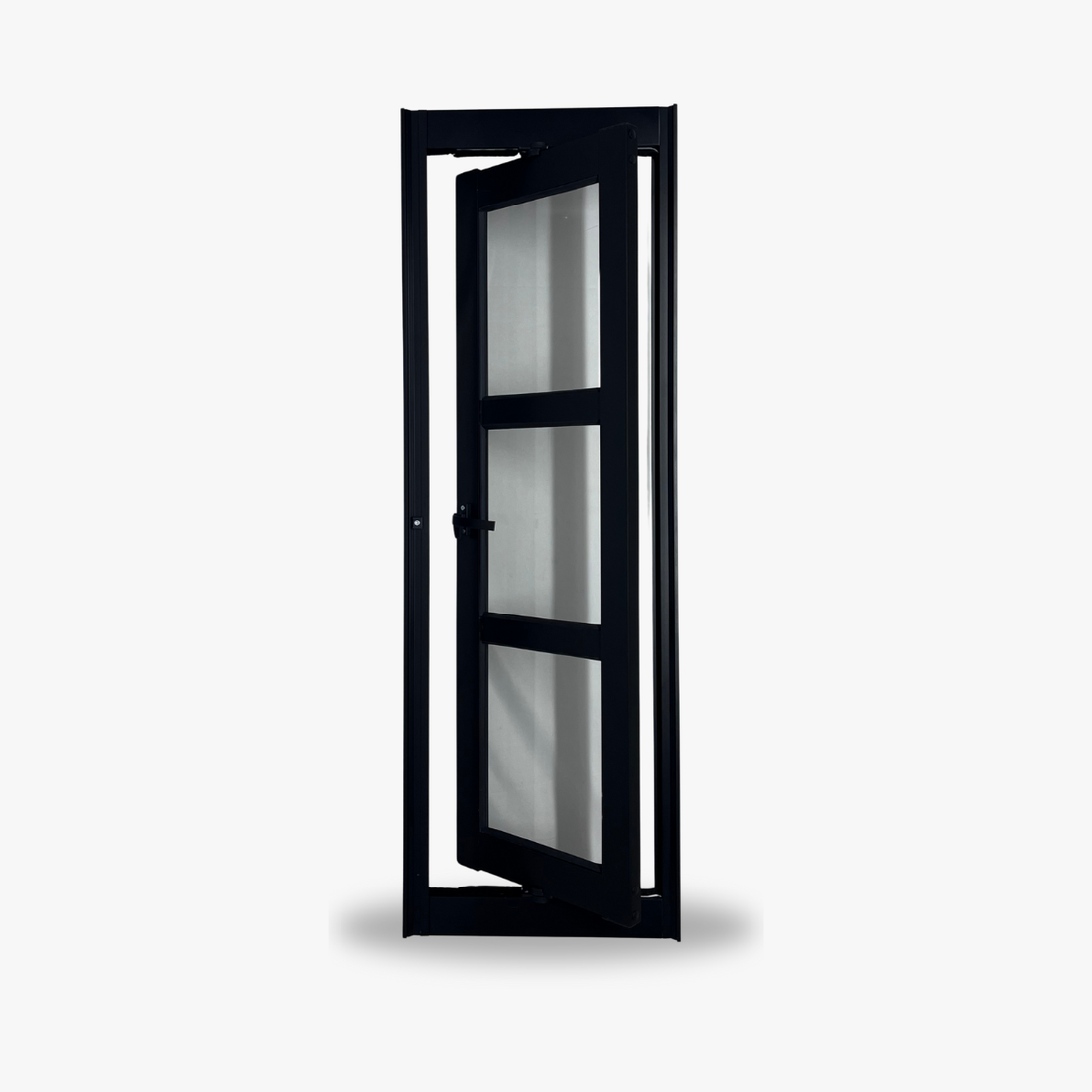 Vitrô Pivotante Três Vidros Preto Verticall Linha 25