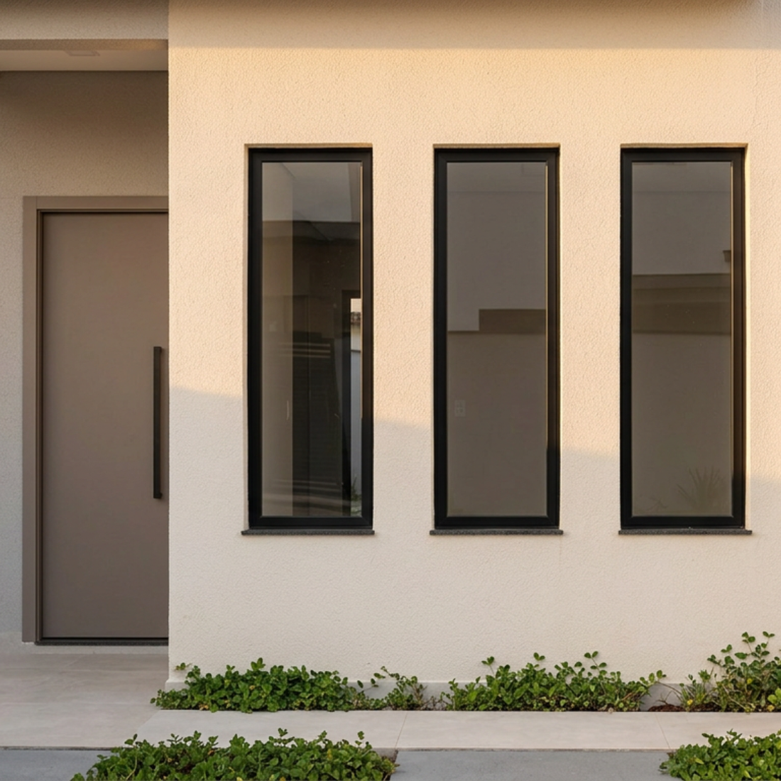 Vitrô Pivotante Preto Vertical Linha 25