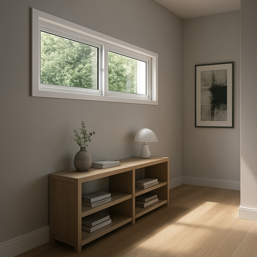 Janela de Correr Duas Folhas - Branca Linha Suprema