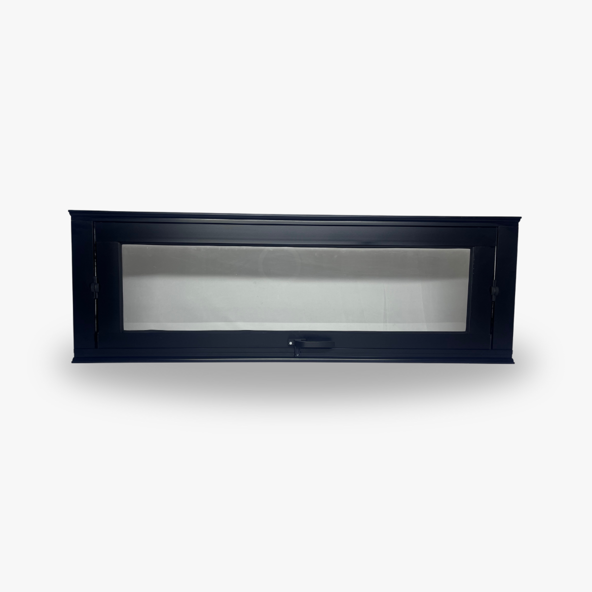 Vitrô Pivotante Preto Horizontal Linha 25